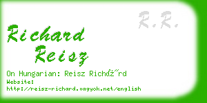 richard reisz business card